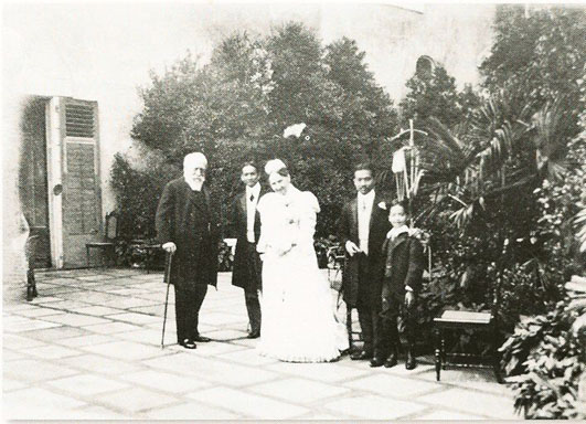 König Chulalongkorn Rama V, beim Besuch der großherzoglichen Familie