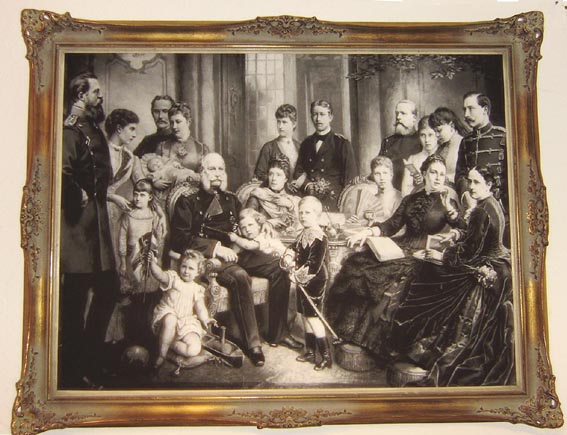 Luise und Friedrich mit der Kaiserfamilie