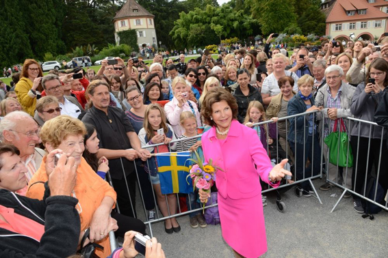 Treffen mit Königin Silvia von Schweden.